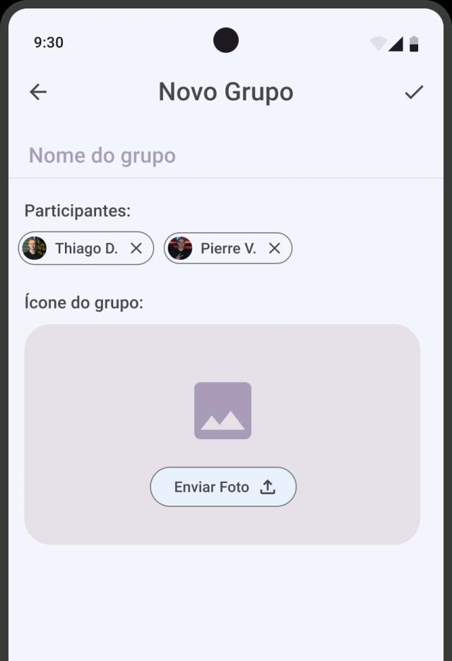 criar novo grupo